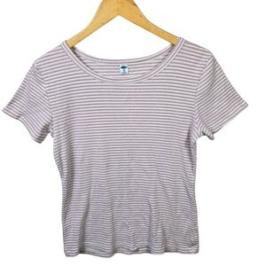 Old Navy Short Sleeve Tee in Pink and White